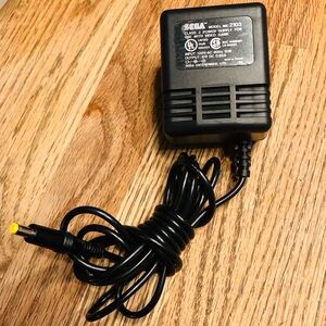 AC Adapter - Sega Game Gear MK-2103, Video Gaming, 7’ Cord, Black